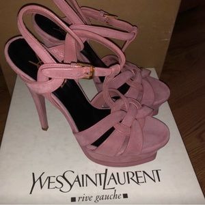 Pink suede YSL